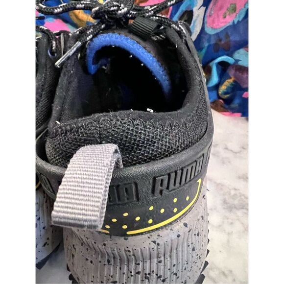 Puma pacer future trail black spectra yellow men’s 8 GUC 382884-07 running sneak - Picture 7 of 9